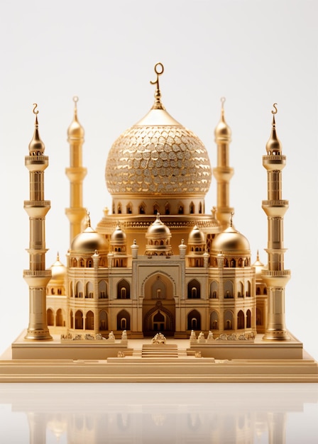 Realistic 3D mosque ornament