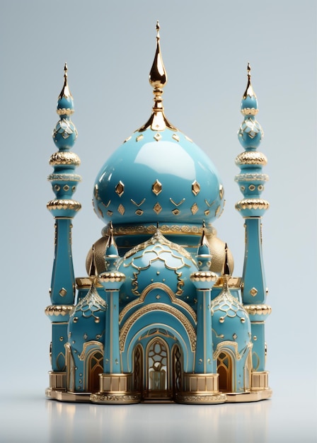 Realistic 3D mosque ornament