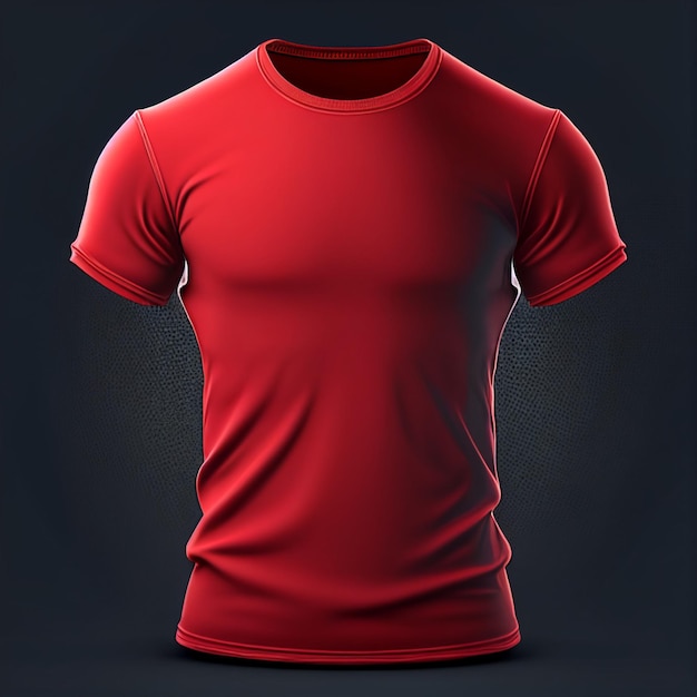 A realistic 3d red t-shirt