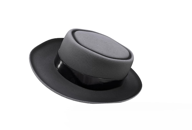 Realistic 3d render of hat on white background