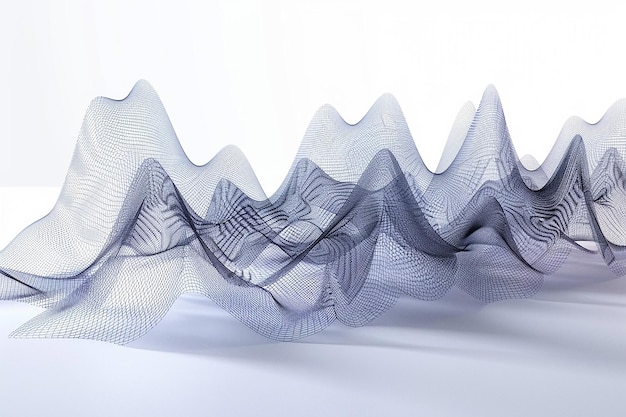 Photo realistic 3d sound wave background