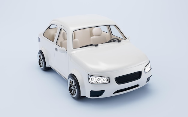 Photo realistic 3d style automobile car 3d rendering