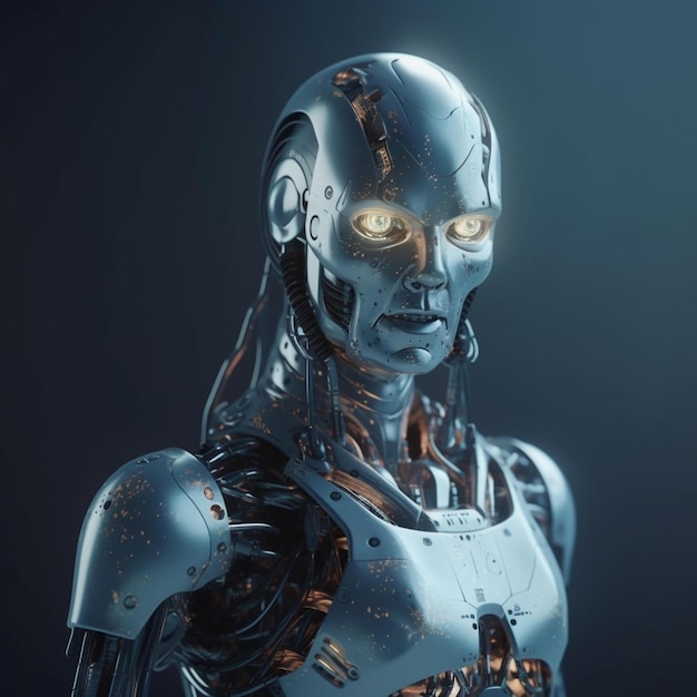 realistic AI robot image technology generative ai