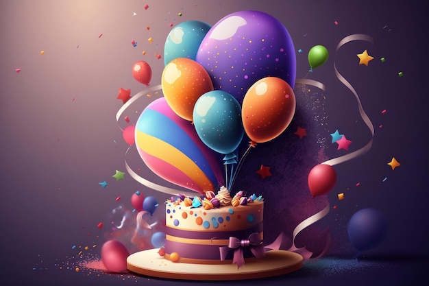 Realistic Birthday Background Wallpaper