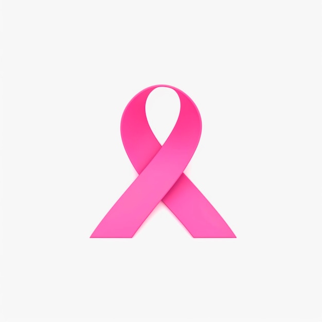 Photo realistic cancer pink ribbon october