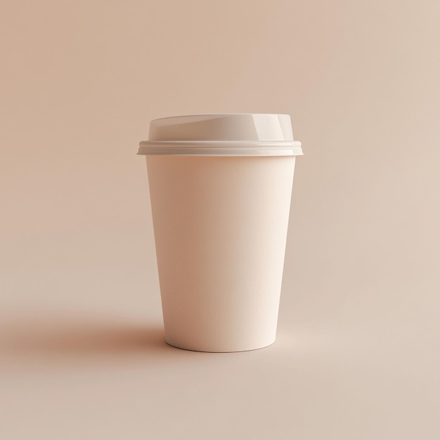 Realistic Ceramic Coffee Cup Mockup with Customizable DesignHighResolution Textures and isolated Background