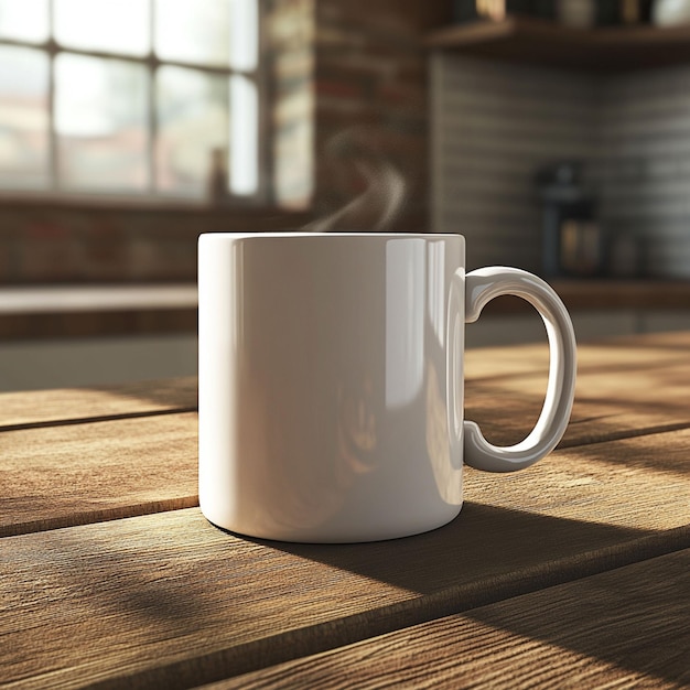 Realistic Ceramic Coffee Cup Mockup with Customizable DesignHighResolution Textures and isolated Background