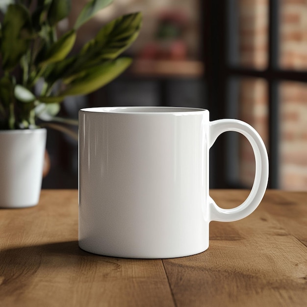 Realistic Ceramic Coffee Cup Mockup with Customizable DesignHighResolution Textures and isolated Background