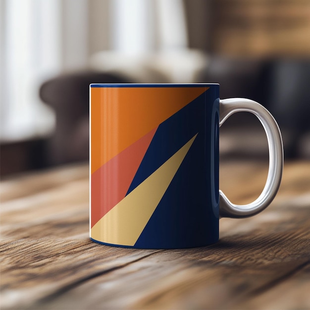 Realistic Ceramic Coffee Cup Mockup with Customizable DesignHighResolution Textures and isolated Background