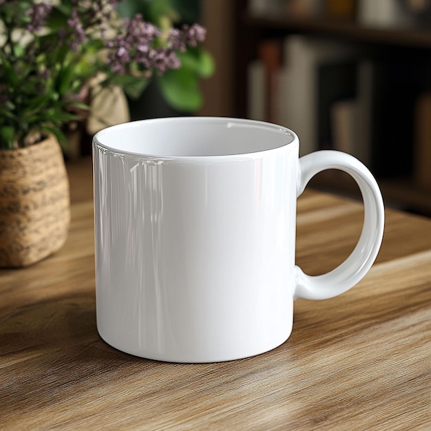 Realistic Ceramic Coffee Cup Mockup with Customizable DesignHighResolution Textures and isolated Background