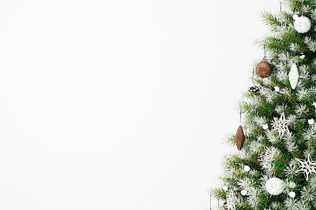 Realistic christmas background with Christmas tree