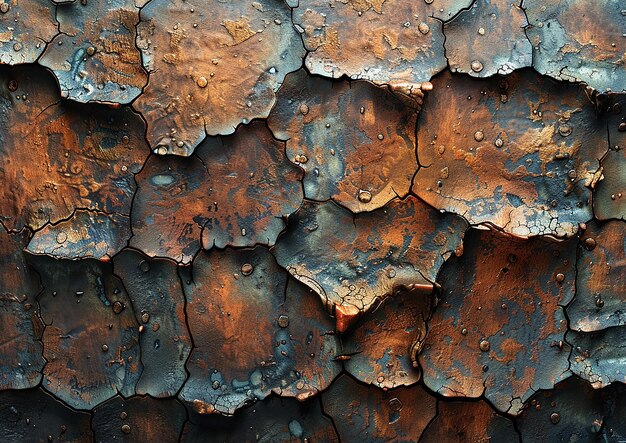 Realistic Copper Metal Texture with Detail