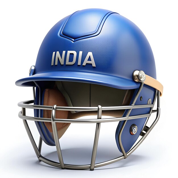 Realistic d indian cricket helmet