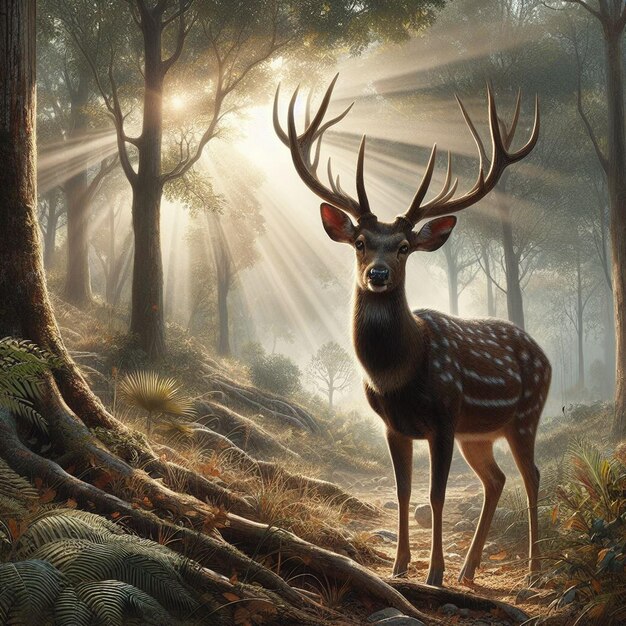 a realistic deer image