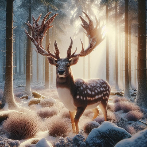 a realistic deer image