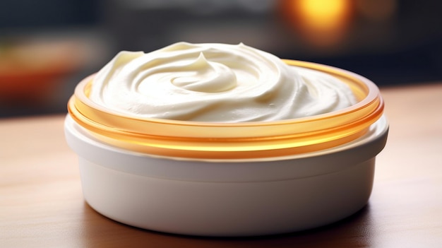 realistic delicious mayonnaise