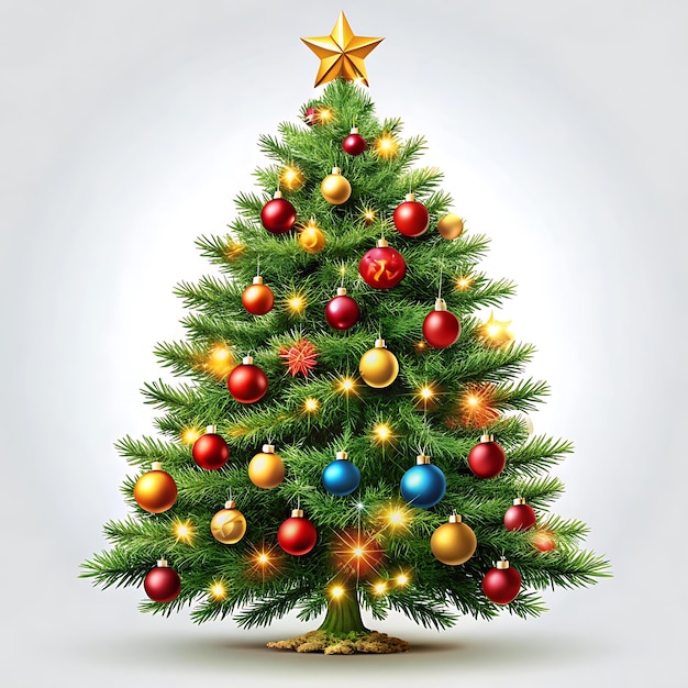 Realistic Design christmas tree illustration