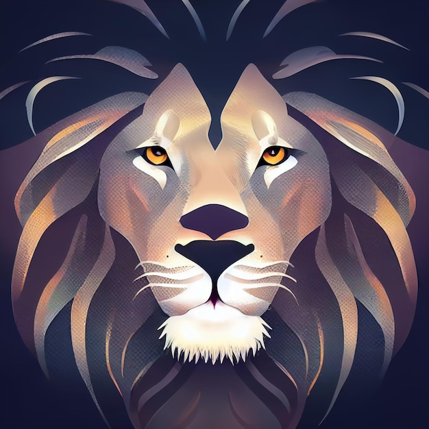 Realistic detailed app icon depicting a lion