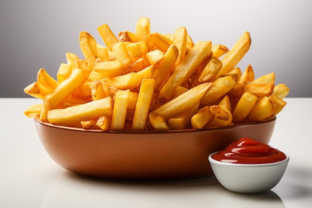 Realistic and detailed photo of finch fries