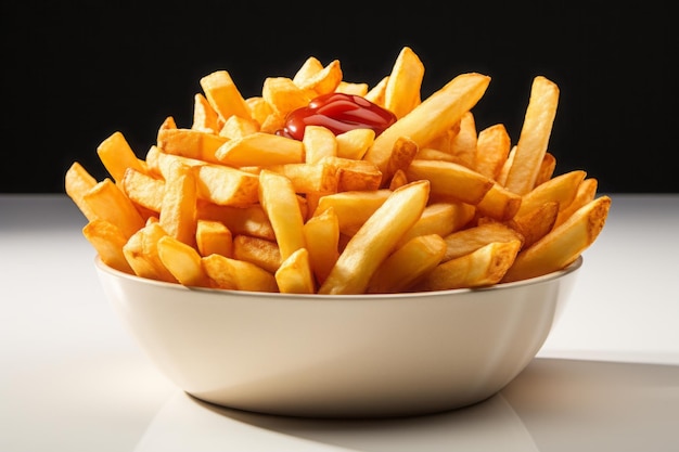 Realistic and detailed photo of finch fries