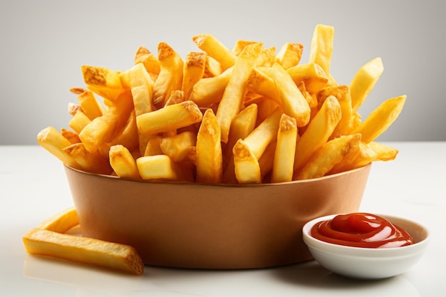 Realistic and detailed photo of finch fries