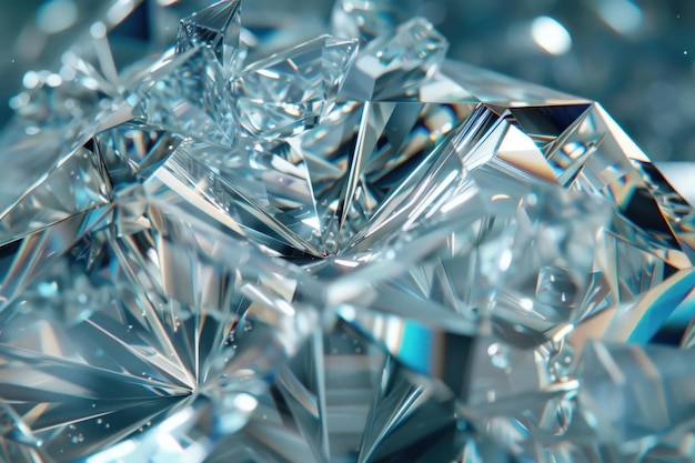 Realistic diamond texture close up