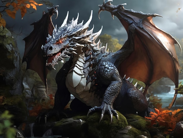 Realistic Dragon llustrations