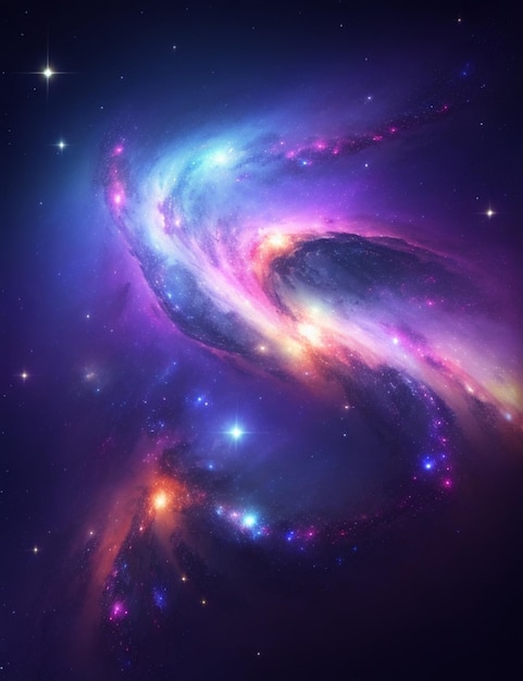 Realistic galaxy background