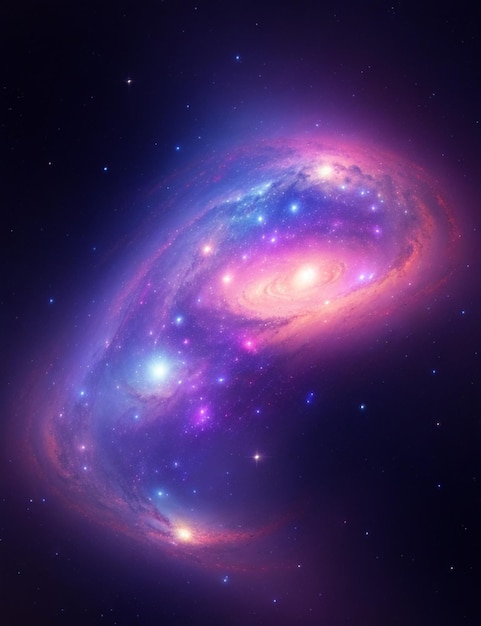 Realistic galaxy background