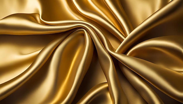 Realistic gold silk background