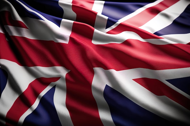 Realistic Great Britain flag