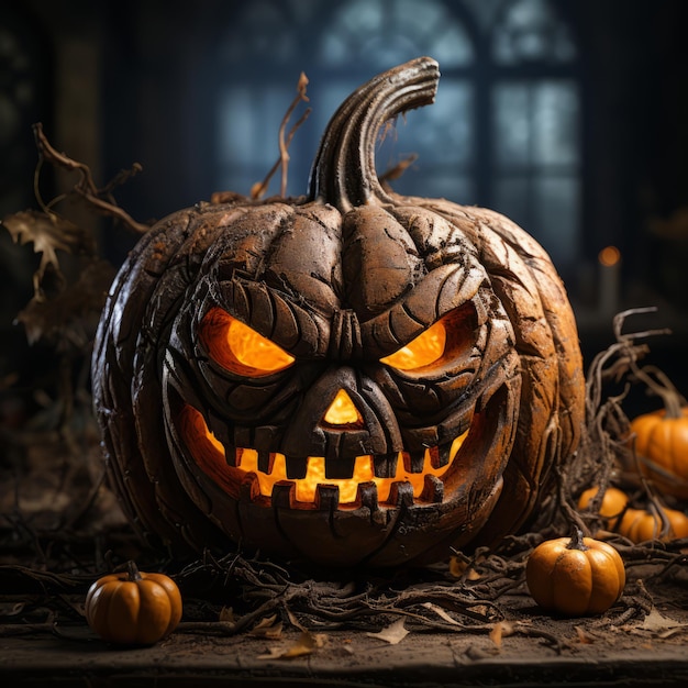 Realistic Halloween art design