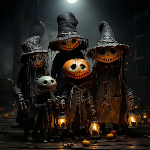 Realistic Halloween art design