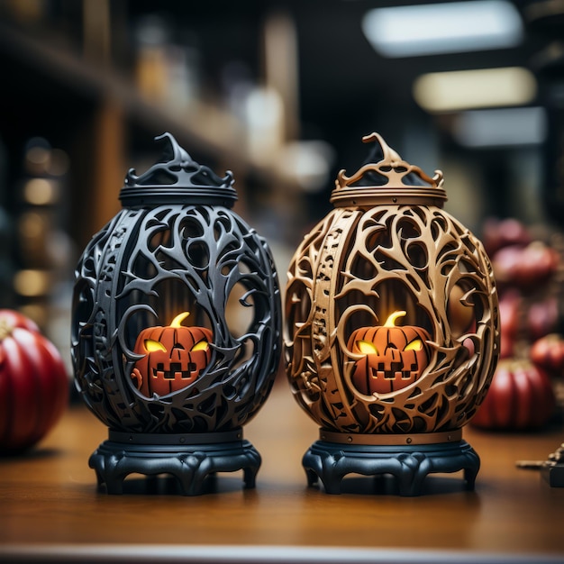 Realistic Halloween art design