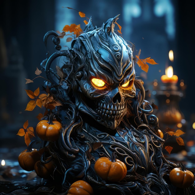 Realistic Halloween art design