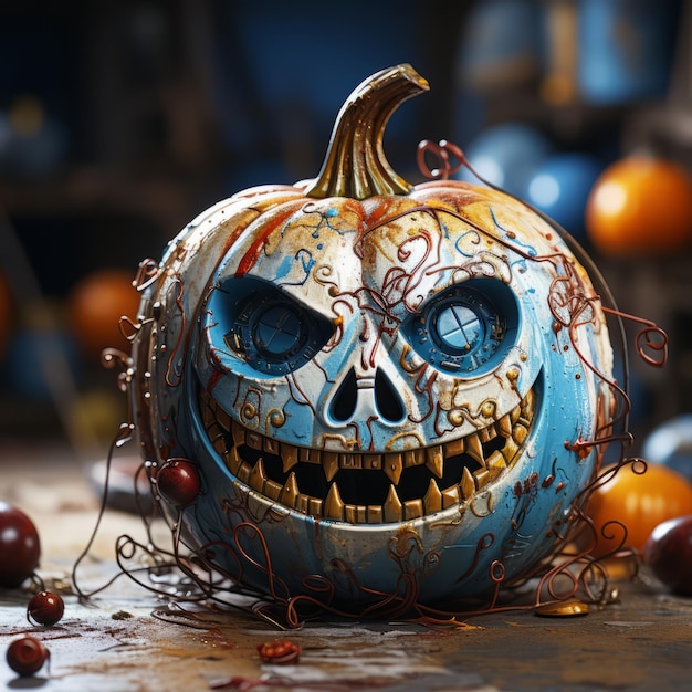 Realistic Halloween art design