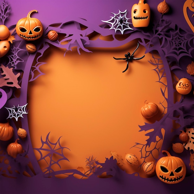 Realistic halloween background