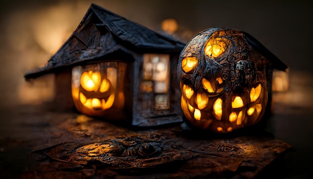 Realistic halloween festival illustration.Halloween night pictures for wallpaper