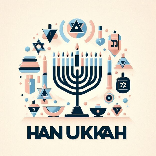 Photo realistic hanukkah background