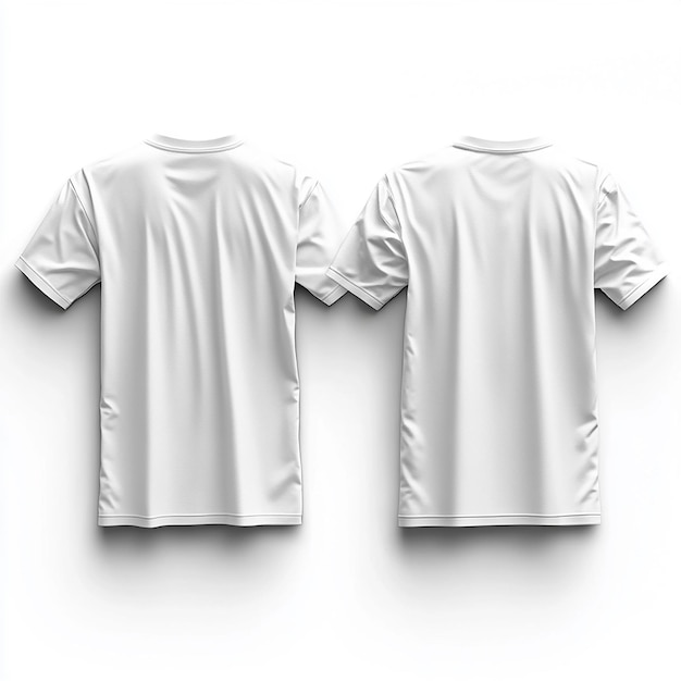 Photo realistic and highly detailed mockup of a white tshirt