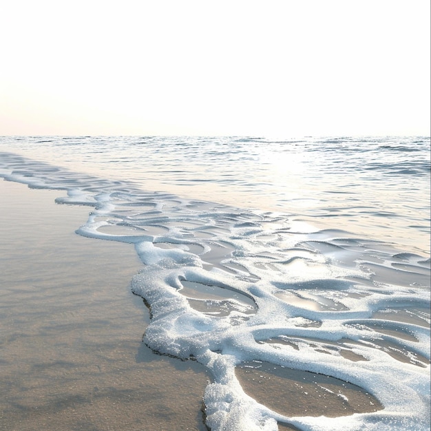 Photo realistic highresolution photo of beach with detailed background