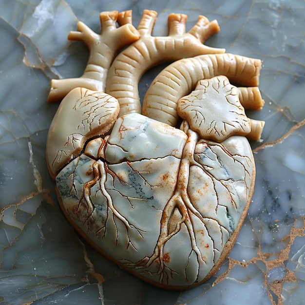 Realistic Human Heart Shaped Cookie