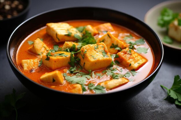 Realistic image of kerala style fish curry in a bowl