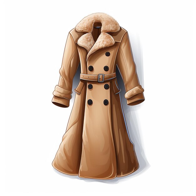 Realistic image of long coat