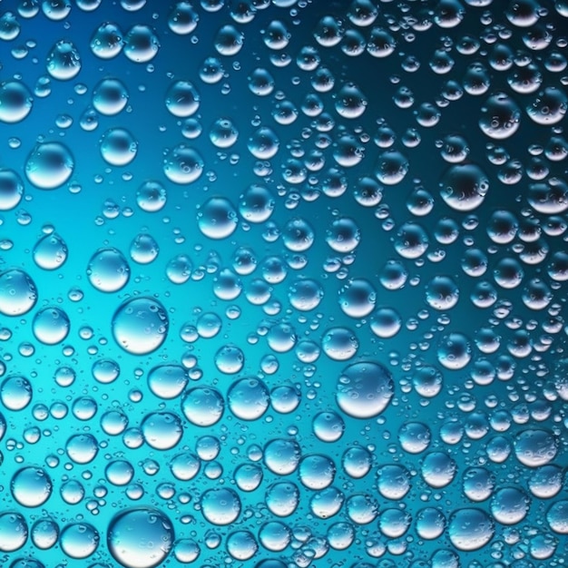 Realistic image of raindrops or vapor trough window glass