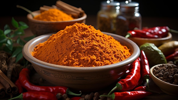 A realistic image of spice paprika