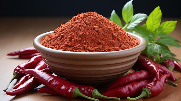 A realistic image of spice paprika