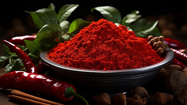 A realistic image of spice paprika