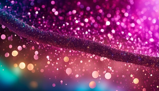 Realistic iridescent glitter background