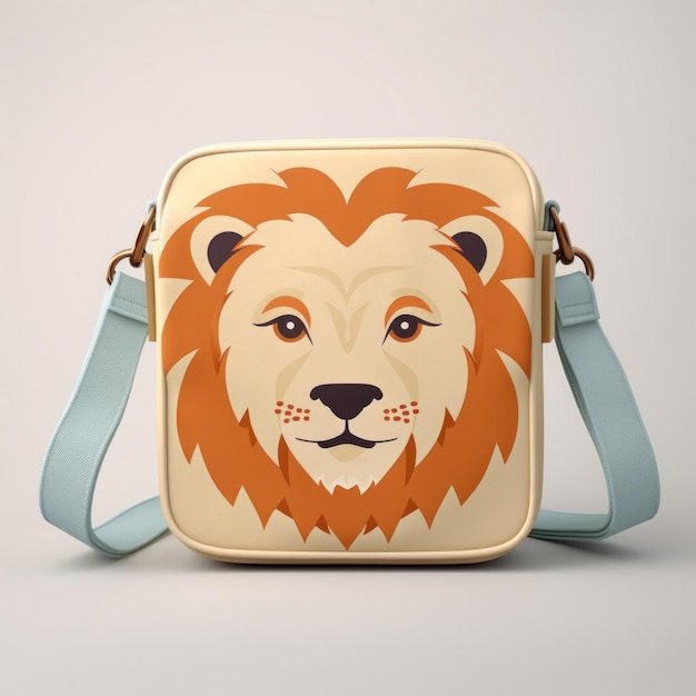 Realistic Lion Wallet Bag Design AI Generated